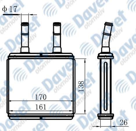 ORIS KHY001026 Kalorfer Brazing Heater A/M(140x165x26) Atos 98+  ####